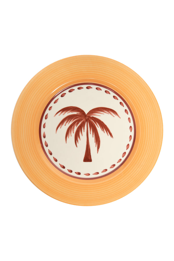 JDD Palm Dinner Plate / Yellow
